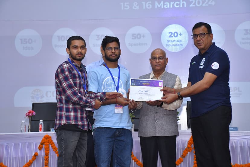 3rd Prize in NIF 3.0 ,OPJU ,Raigarh